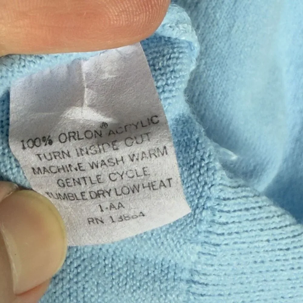 Vintage Par Four Golf‎ Baby Blue V-Neck Sweater - Men’s L